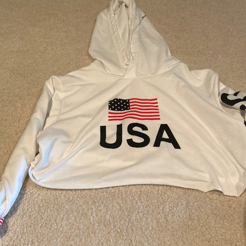 usa cropped sweatshirt